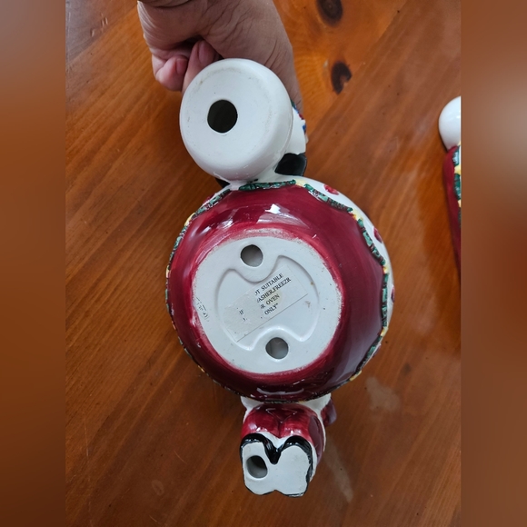 NWOT Christmas Snowman Santa Bowl Cracker Set - Picture 6 of 16